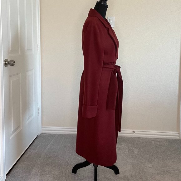 The Fifth Label Women's Belted Trench Coat in Maroon (Deep Red) - Medium - Picture 4 of 8
